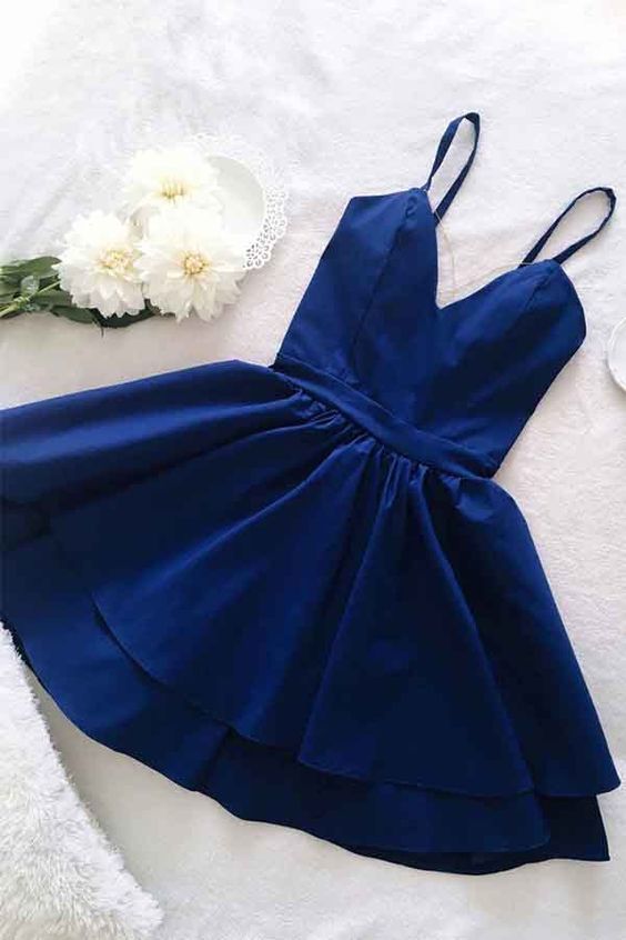 Royal Blue Homecoming Dance Dress    cg10215