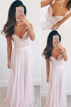 Pink Chiffon Prom Dresses, Elegant Prom Gowns,Long Prom Dresses  cg7379